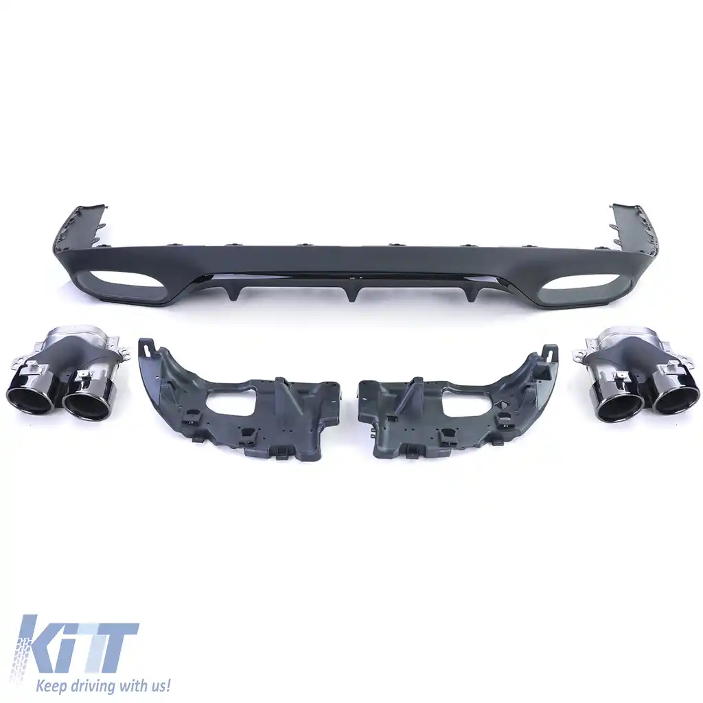 Difuzor sportiv spate cu tevi de eșapament negre, potrivit pentru Mercedes E-Class C238 Coupe Cabriolet-image-6209791