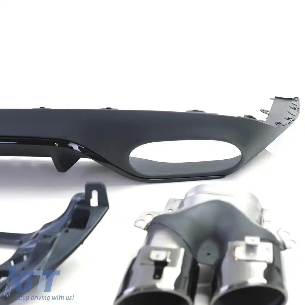 Difuzor sportiv spate cu tevi de eșapament negre, potrivit pentru Mercedes E-Class C238 Coupe Cabriolet-image-6209793