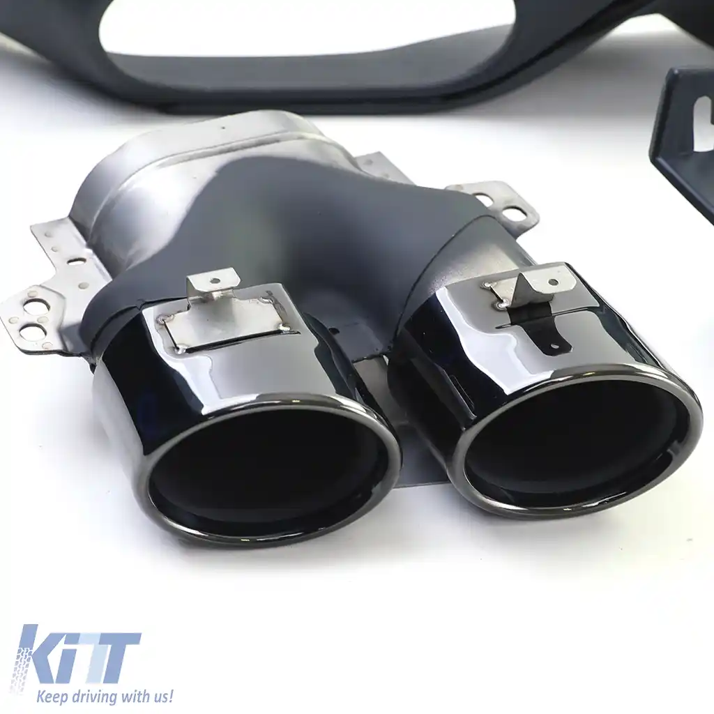 Difuzor sportiv spate cu tevi de eșapament negre, potrivit pentru Mercedes E-Class C238 Coupe Cabriolet-image-6209794