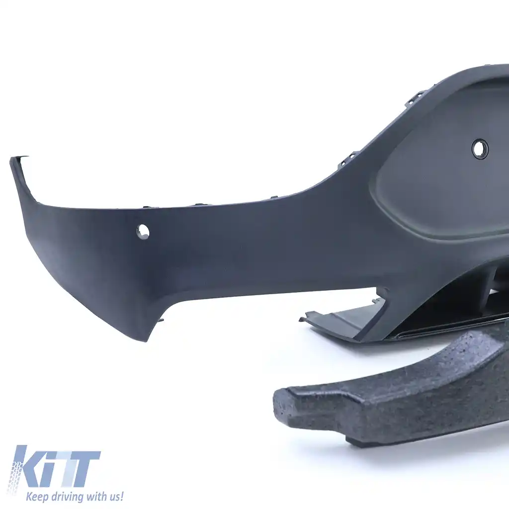 Difuzor sportiv spate cu tevi de eșapament negre, potrivit pentru Mercedes GLC Coupe C253 2016-2019-image-6257359