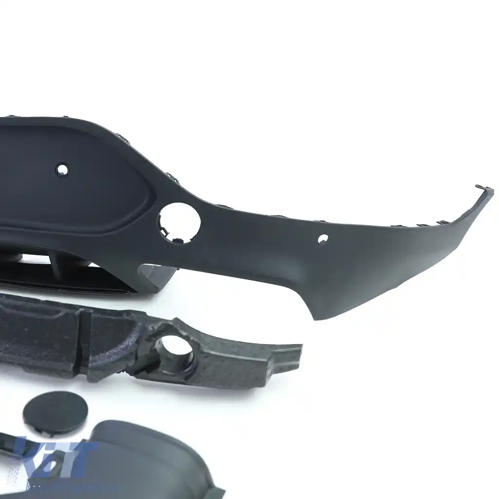 Difuzor sportiv spate cu tevi de eșapament negre, potrivit pentru Mercedes GLC Coupe C253 2016-2019-image-6257360