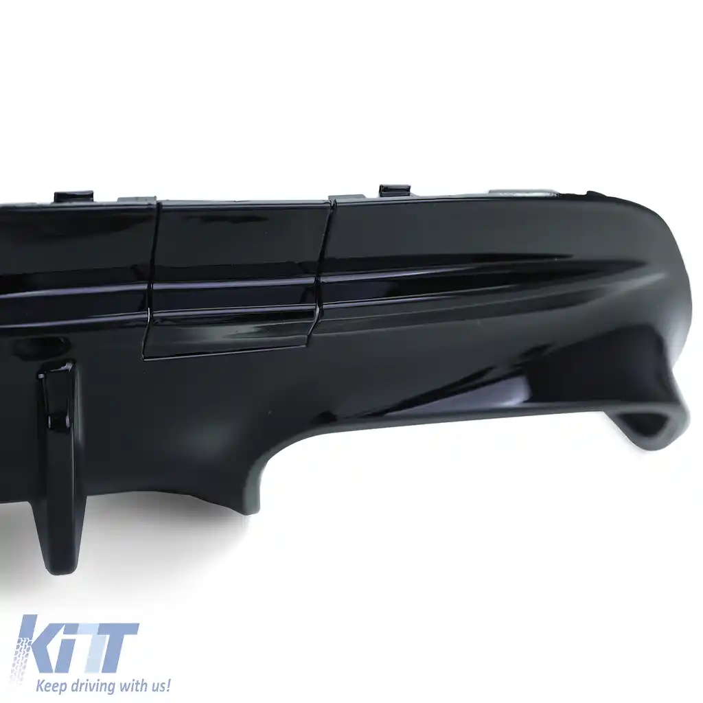 Difuzor sportiv spate cu tevi de evacuare negre, potrivit pentru Mercedes CLA C117 13-19-image-6257696