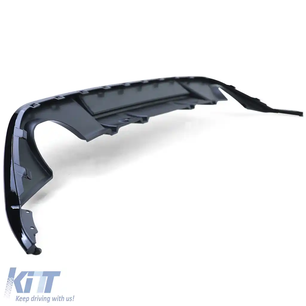 Difuzor sportiv spate cu un singur țeavă pe ambele părți, lucios negru, potrivit pentru VW Golf 7 GTI 13-17-image-6206470