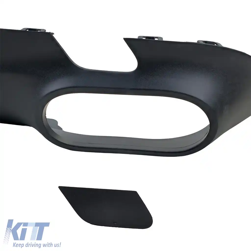 Difuzor sportiv spate + tevi de evacuare negre, potrivit pentru Mercedes CLS C257 2018-2023-image-6208385