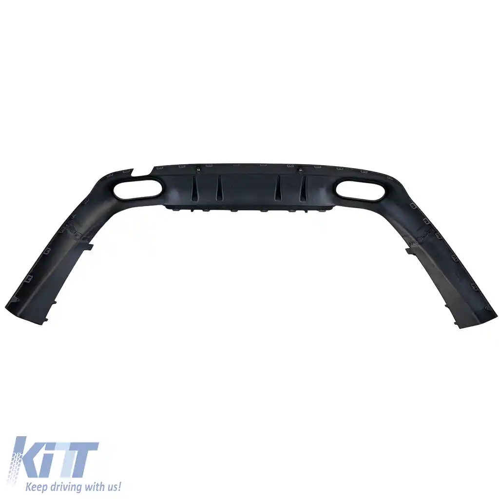 Difuzor sportiv spate + tevi de evacuare negre, potrivit pentru Mercedes CLS C257 2018-2023-image-6208386