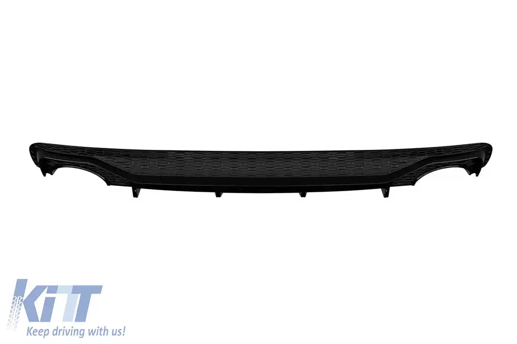 Difuzor stil RS cu ieșiri de eșapament negre potrivit pentru Audi Q5 2018-2020 S-line bara spate-image-6139261