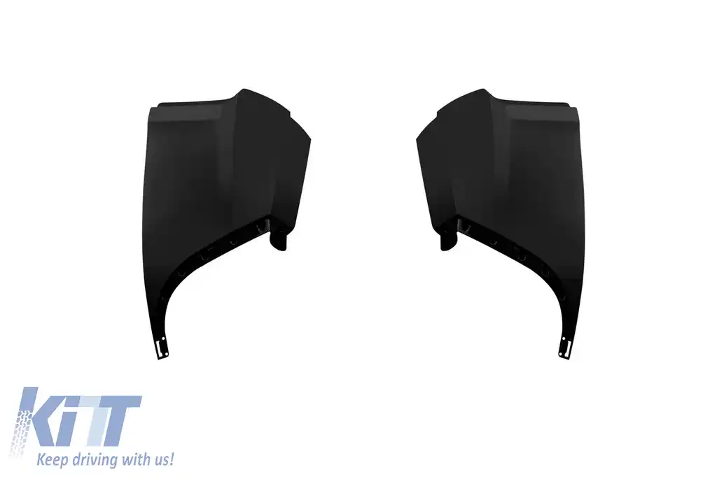 Difuzor stil RS cu ieșiri de eșapament negre potrivit pentru Audi Q5 2018-2020 S-line bara spate-image-6139268