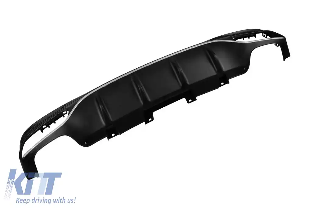 Difuzor tip A Design cu capete cromate potrivit pentru bara din spate pentru Mercedes GLS X166 2015-2019 -oo--oo--image-6264379