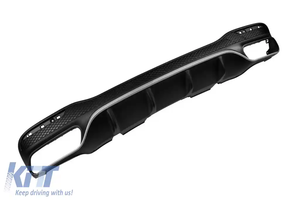 Difuzor tip A Design cu capete cromate potrivit pentru bara din spate pentru Mercedes GLS X166 2015-2019 -oo--oo--image-6264380