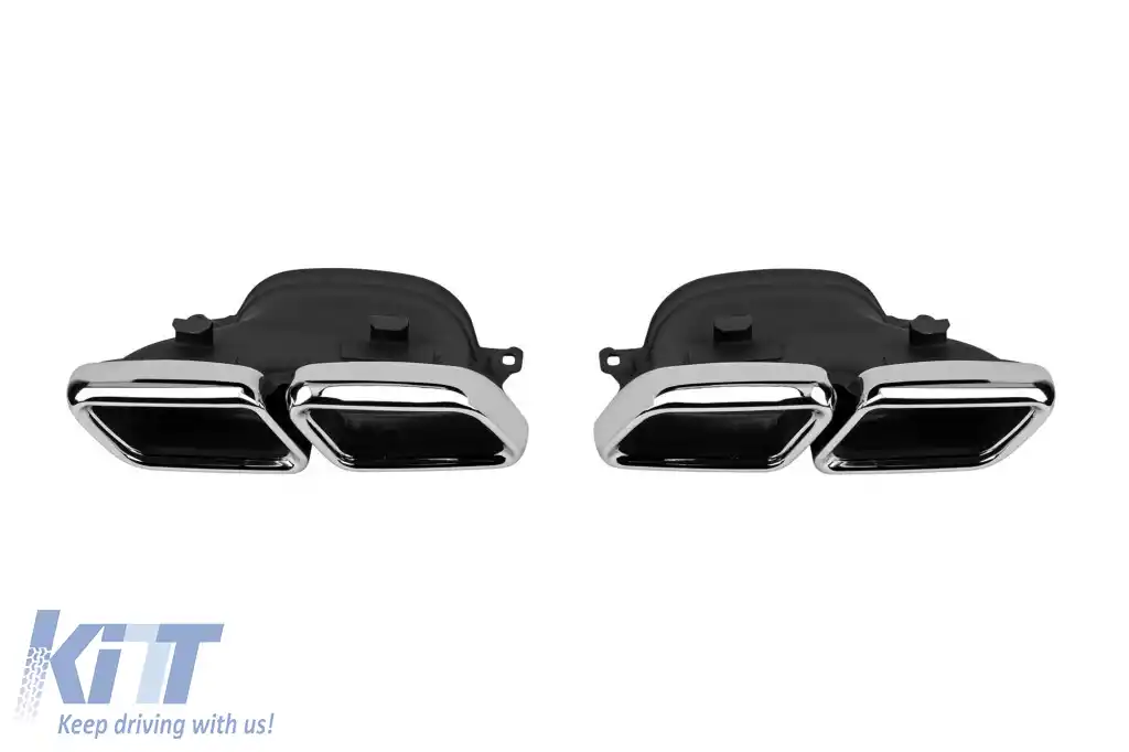 Difuzor tip A Design cu capete cromate potrivit pentru bara din spate pentru Mercedes GLS X166 2015-2019 -oo--oo--image-6264383