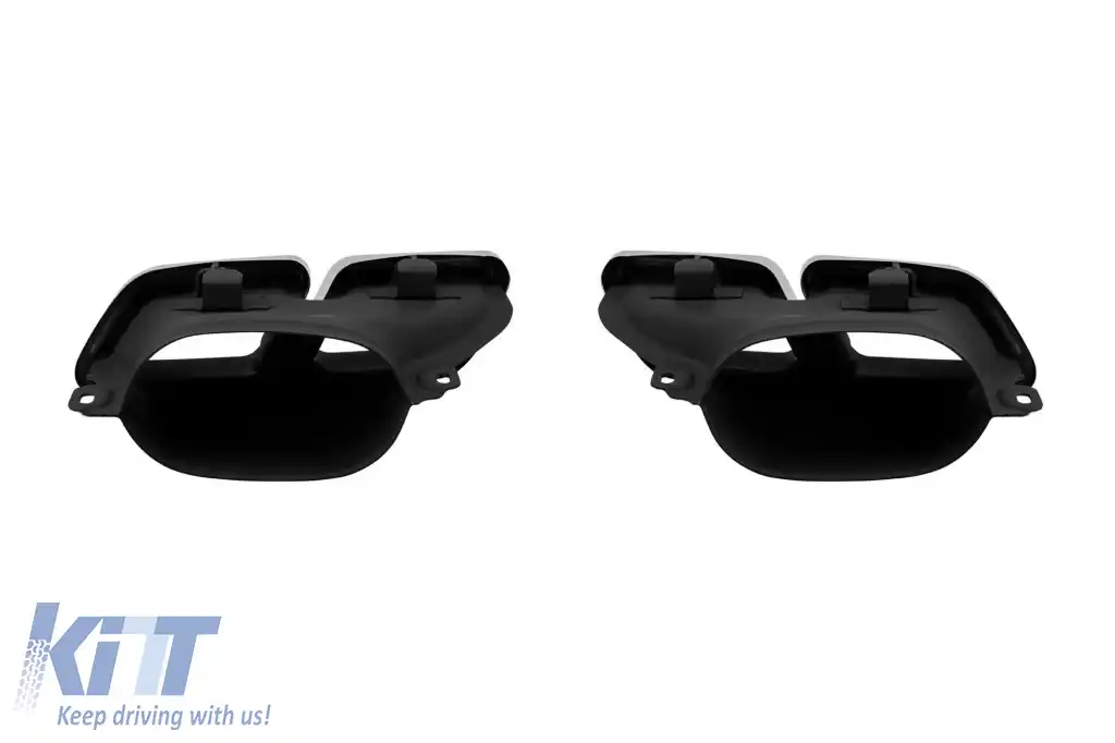 Difuzor tip A Design cu capete cromate potrivit pentru bara din spate pentru Mercedes GLS X166 2015-2019 -oo--oo--image-6264386