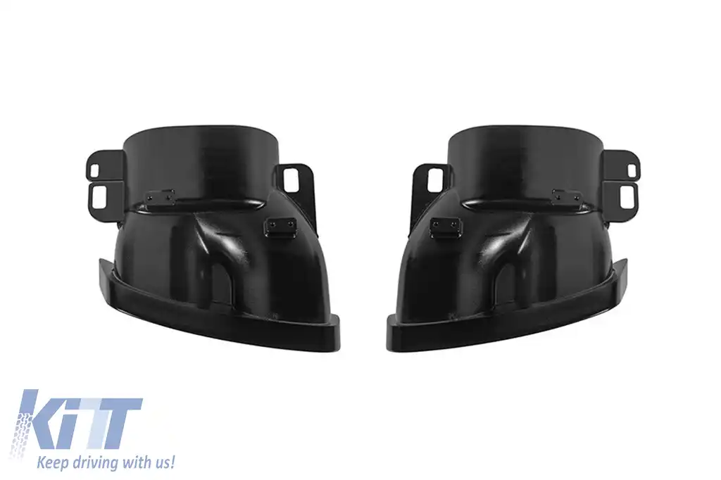 Difuzor tip Brabus cu capace negre potrivit pentru bara spate A Design pe Mercedes E-Class W213 sedan 2016-2022, culoare carbon, -oo--oo--image-6149041