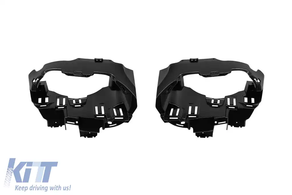 Difuzor tip CLA45 cu capete negre potrivit pentru bara de protecție din spate A Design pe Mercedes CLA C118 după 2019, lac negru, -oo--oo--image-6237562