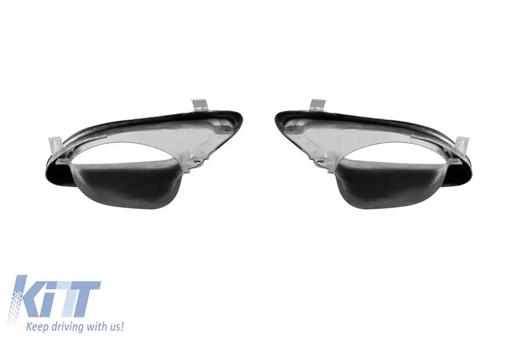 Difuzor tip E300 cu capete cromate potrivit pentru bara spate standard a Mercedes E-Class W212, S212 2014-2016, -oo--oo-, cu garnitură cromată-image-6150618