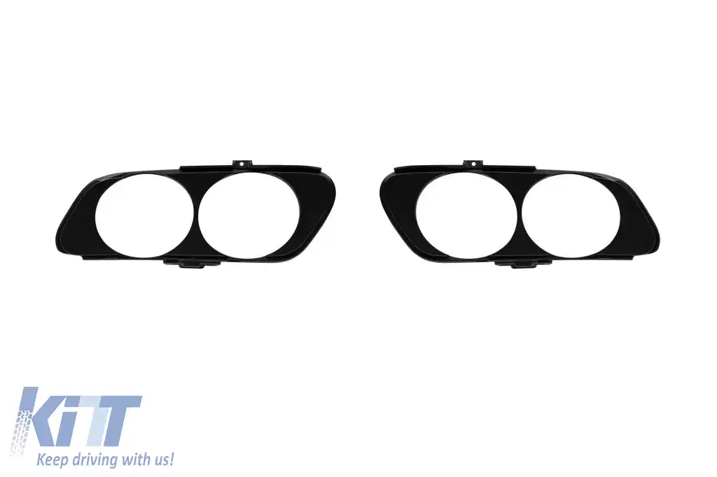 Difuzor tip E53 cu duze negre potrivit pentru bara spate A Design a Mercedes E-Class W213 sedan 2016-2022, lac negru cu garnitură cromată, -oo--oo--image-6149064