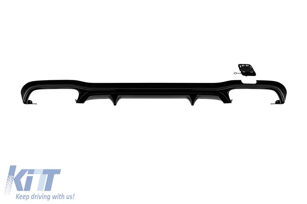 Difuzor tip E53 GT cu capete negre potrivit pentru bara spate A Design pe Mercedes E-Class W213 2017-2022 -oo--oo--image-6149080