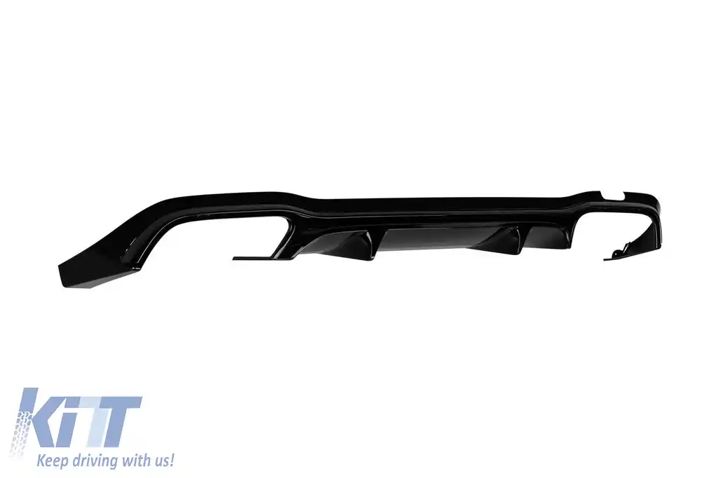 Difuzor tip E53 GT cu capete negre potrivit pentru bara spate A Design pe Mercedes E-Class W213 2017-2022 -oo--oo--image-6149082