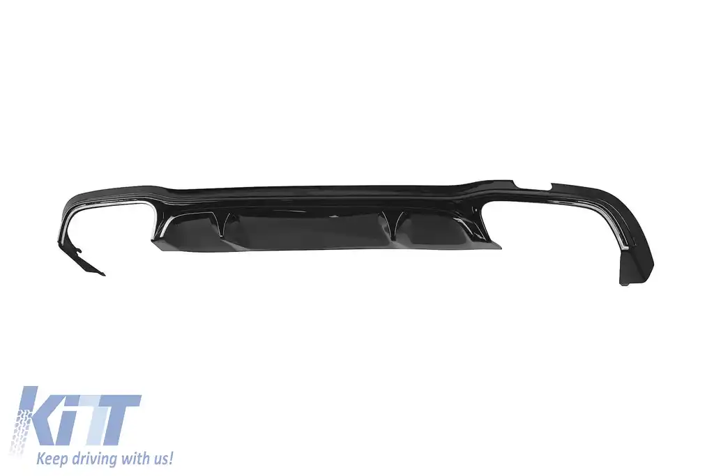 Difuzor tip E63 GT cu capete negre pentru bara spate A Design potrivit pentru Mercedes E-Class W213 după 2021 -oo--oo-, garnitură neagră-image-6156858
