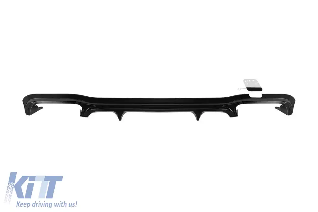 Difuzor tip E63 GT cu capete negre pentru bara spate A Design potrivit pentru Mercedes E-Class W213 după 2021 -oo--oo-, garnitură neagră-image-6156861
