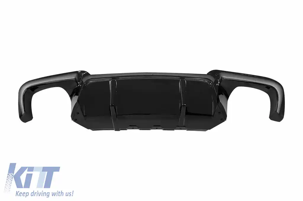 Difuzor tip M Performance Design Design potrivit pentru bara spate M a BMW Seria 5 F10 sedan 2010-2017, lac negru -oo--oo-
