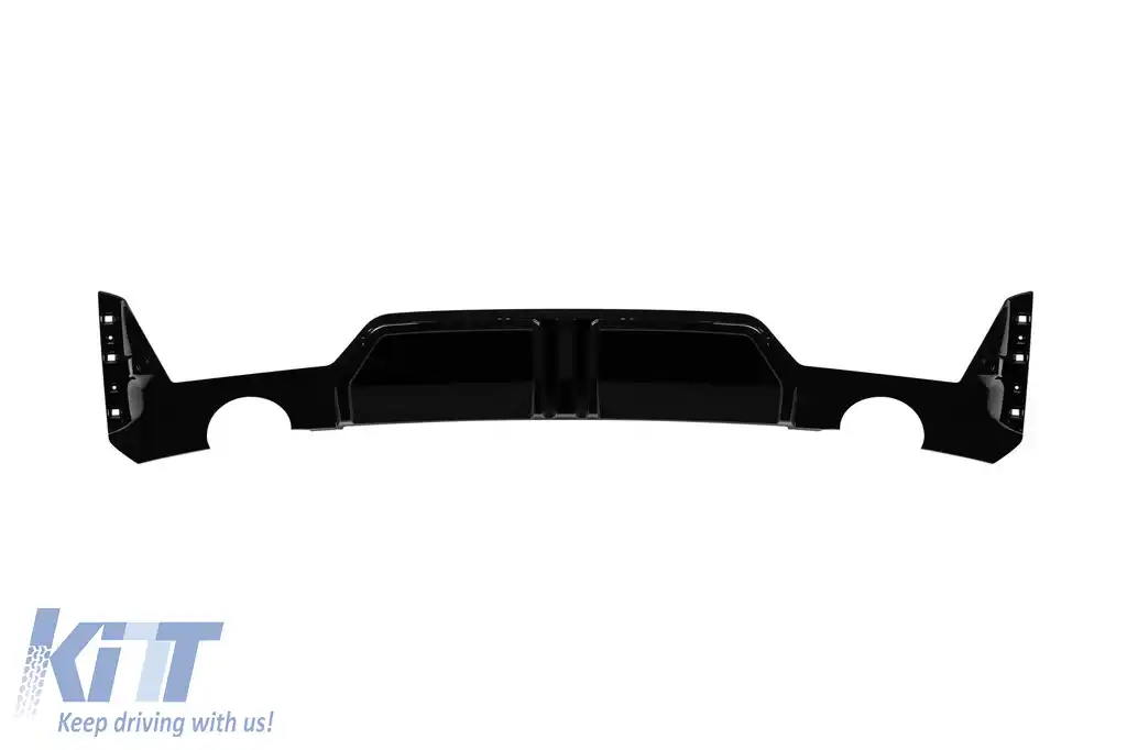 Difuzor tip M Performance Design Design potrivit pentru bara M din spate a BMW Seria 3 G20 după 2022 -o---o-, lac negru