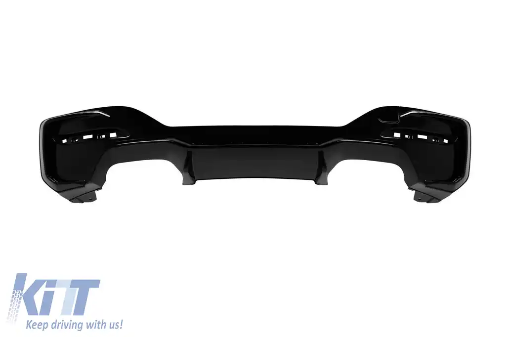 Difuzor tip M1 competition potrivit pentru bara spate M tech pe BMW Seria 1 F20, F21 2015-2019 -oo--oo-, lac negru