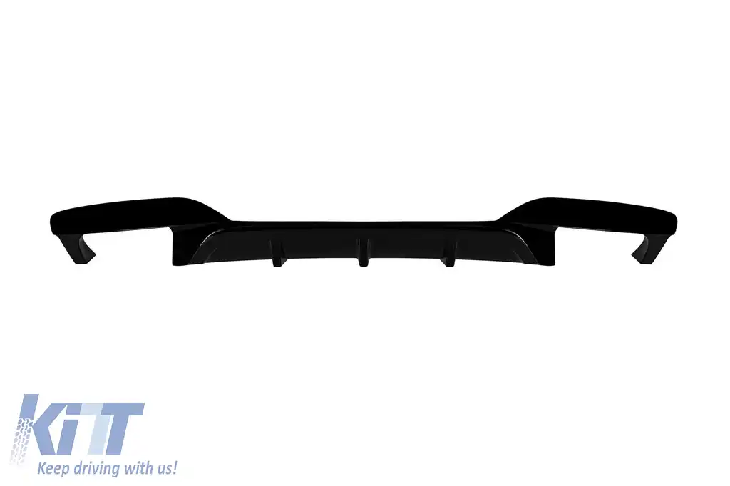 Difuzor tip M6 potrivit pentru bara de protecție M technik din spate pe BMW Seria 6 F06 Gran Coupe, F12 Cabriolet, F13 Coupe 2012-2017 -oo--оо-, lac negru