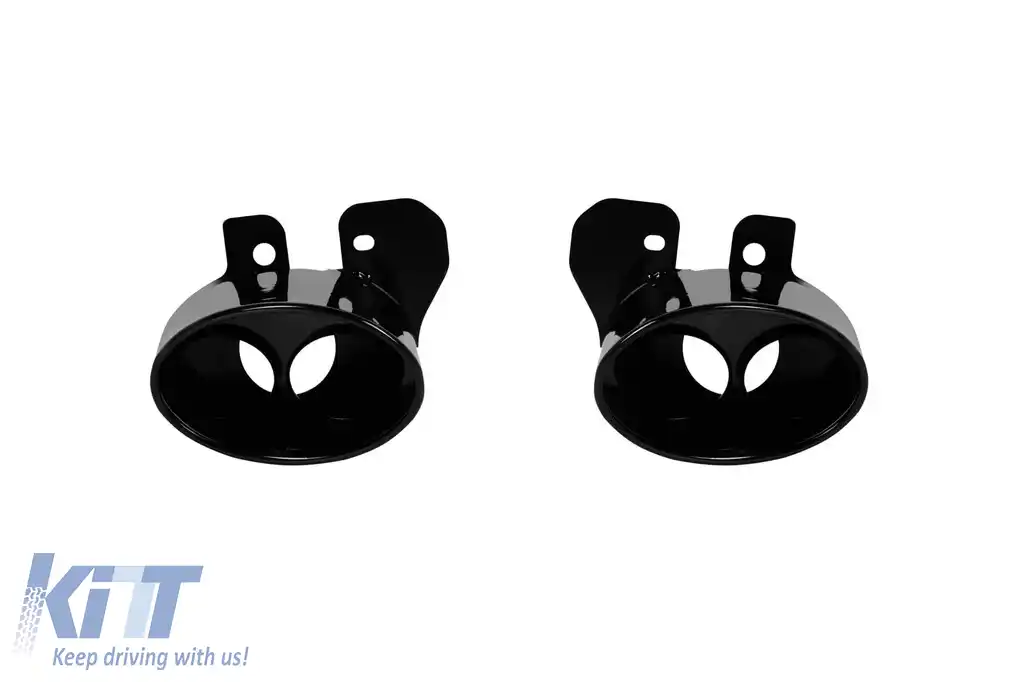 Difuzor tip RS3 cu capete negre potrivit pentru bara spate S-line pe Audi A3 hatchback 2020-2024 -oo--oo--image-6231618