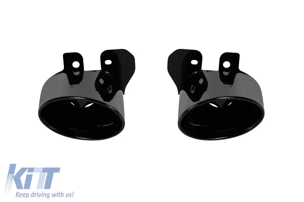 Difuzor tip RS3 cu capete negre potrivit pentru bara spate S-line pe Audi A3 hatchback 2020-2024 -oo--oo--image-6231619