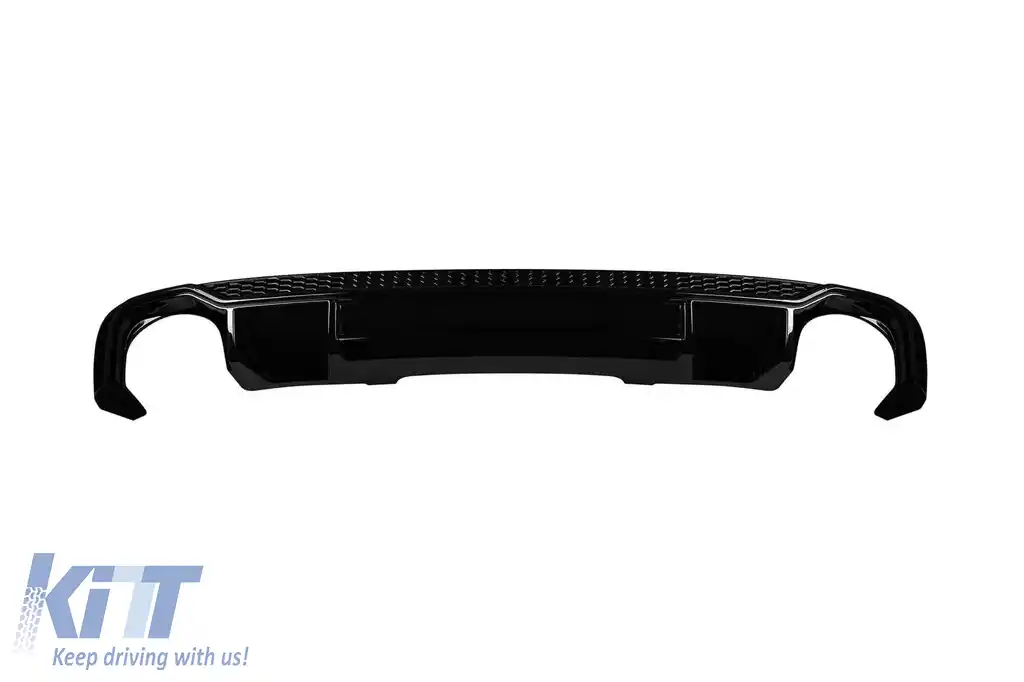 image-68-Difuzor tip RS4 potrivit pentru bara S-line din spate a Audi A4 B9 sedan, break 2015-2019 -O---O-