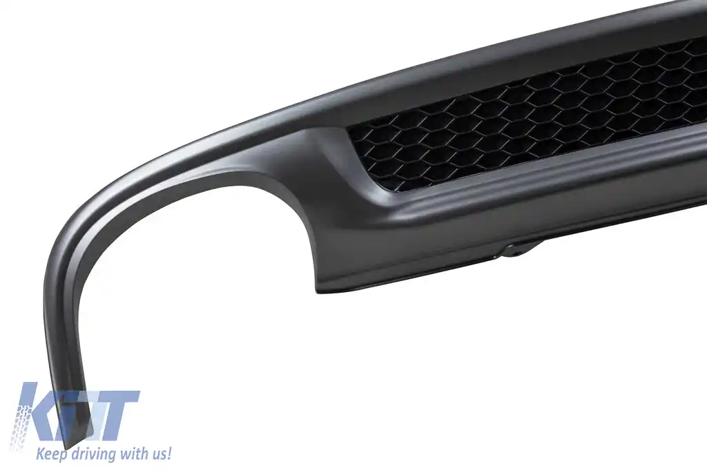 Difuzor tip S-line cu capete cromate potrivit pentru bara spate standard a Audi A4 sedan 2012-2015 -oo--oo--image-6148350