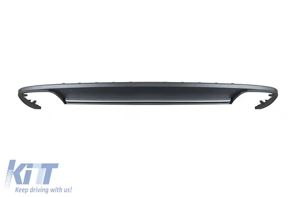 Difuzor tip S4 potrivit pentru bara de protecție spate standard a Audi A4 sedan 2012-2015 -oo--oo-