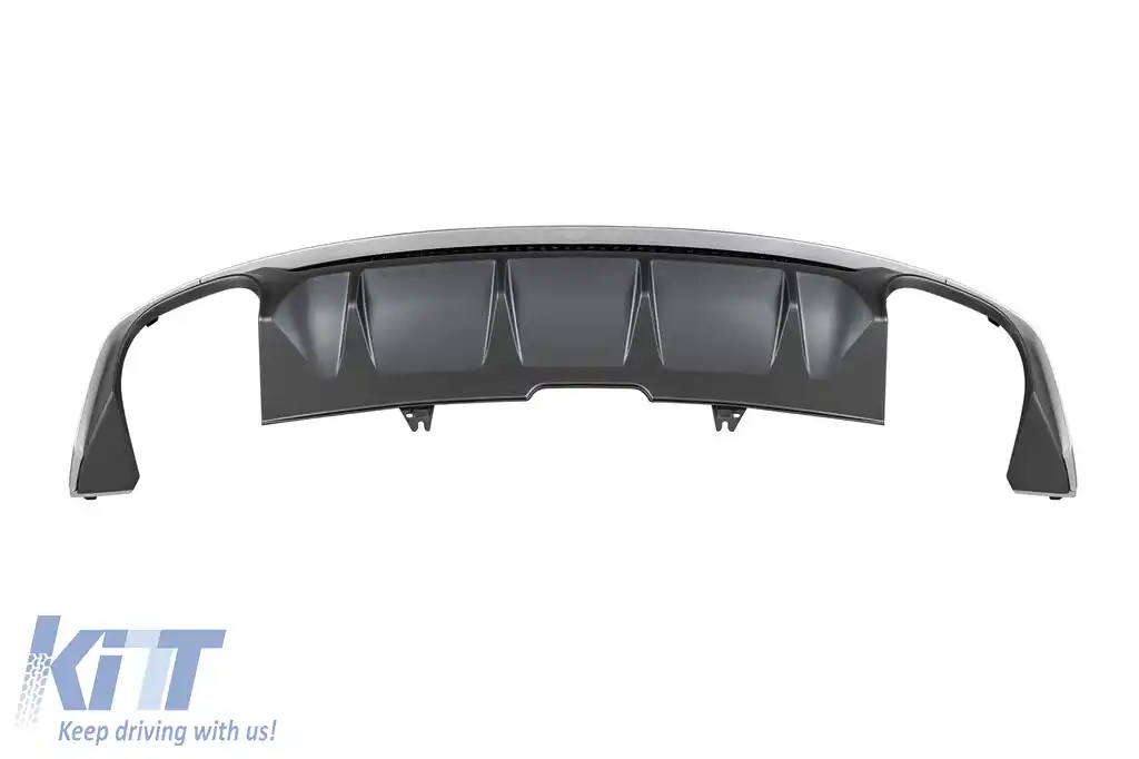 Difuzor tip S5 cu capete cromate potrivit pentru bara spate S-line pe Audi A5 Sportback, Coupe, Cabrio 2016-2020 -oo--oo--image-6148406
