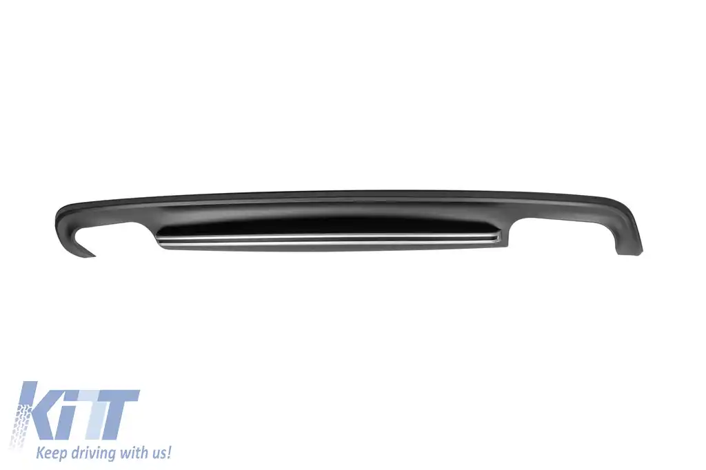 Difuzor tip S5 potrivit pentru bara spate standard a Audi A5 Sportback 2012-2015 -oo--oo-, cu garnitură mată gri-image-6163632