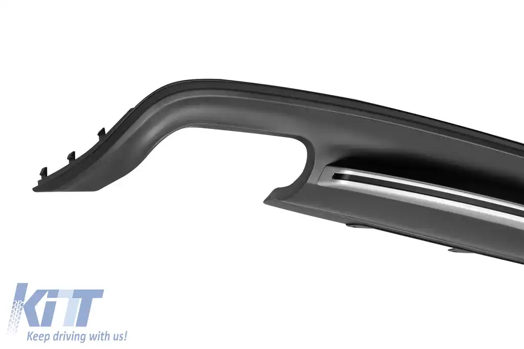Difuzor tip S5 potrivit pentru bara spate standard a Audi A5 Sportback 2012-2015 -oo--oo-, cu garnitură mată gri-image-6163634