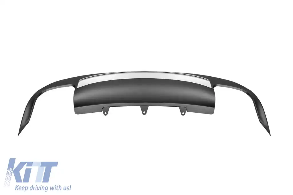 Difuzor tip S5 potrivit pentru bara spate standard a Audi A5 Sportback 2012-2015 -oo--oo-, cu garnitură mată gri-image-6163635