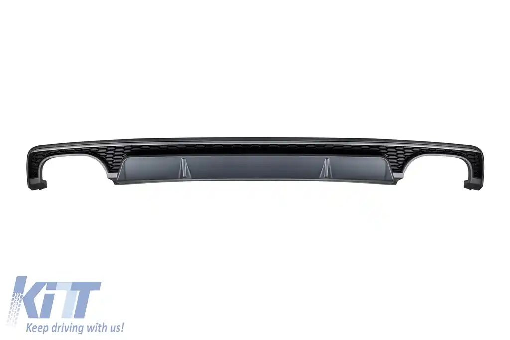 Difuzor tip S7 potrivit pentru bara S-line din spate a Audi A7 Sportback 2016-2018 -oo--oo-