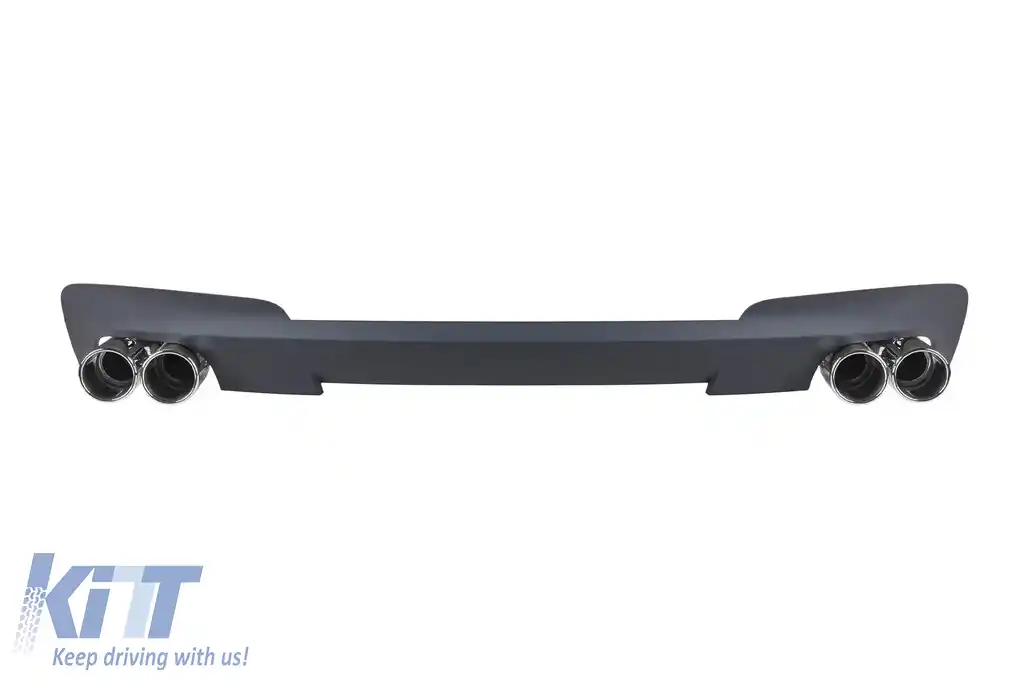Difuzor tip X3M cu capete cromate potrivit pentru bara spate M Technik pe BMW X3 F25 2014-2017 -oo--oo--image-6132242