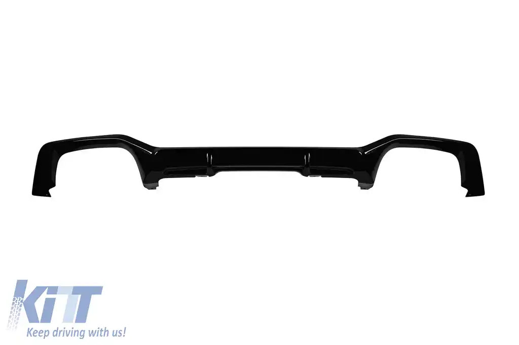 Difuzor tip X4M cu capete negre potrivit pentru bara M din spate a BMW X4 G02 după 2018 -oo--oo--image-6148649