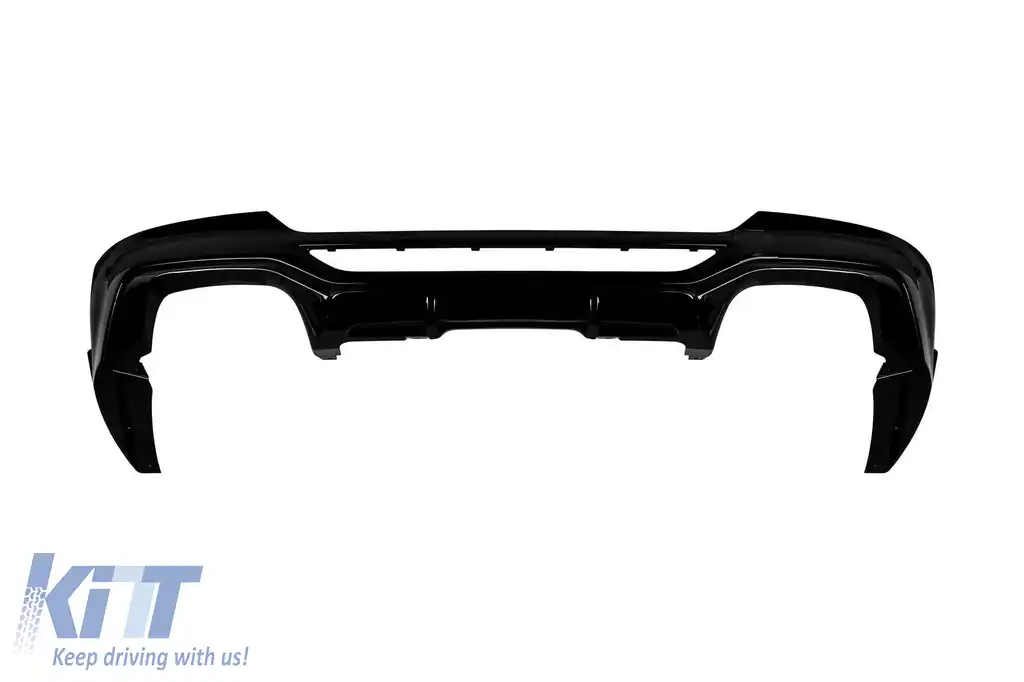 Difuzor tip X4M cu capete negre potrivit pentru bara M din spate a BMW X4 G02 după 2018 -oo--oo--image-6148654