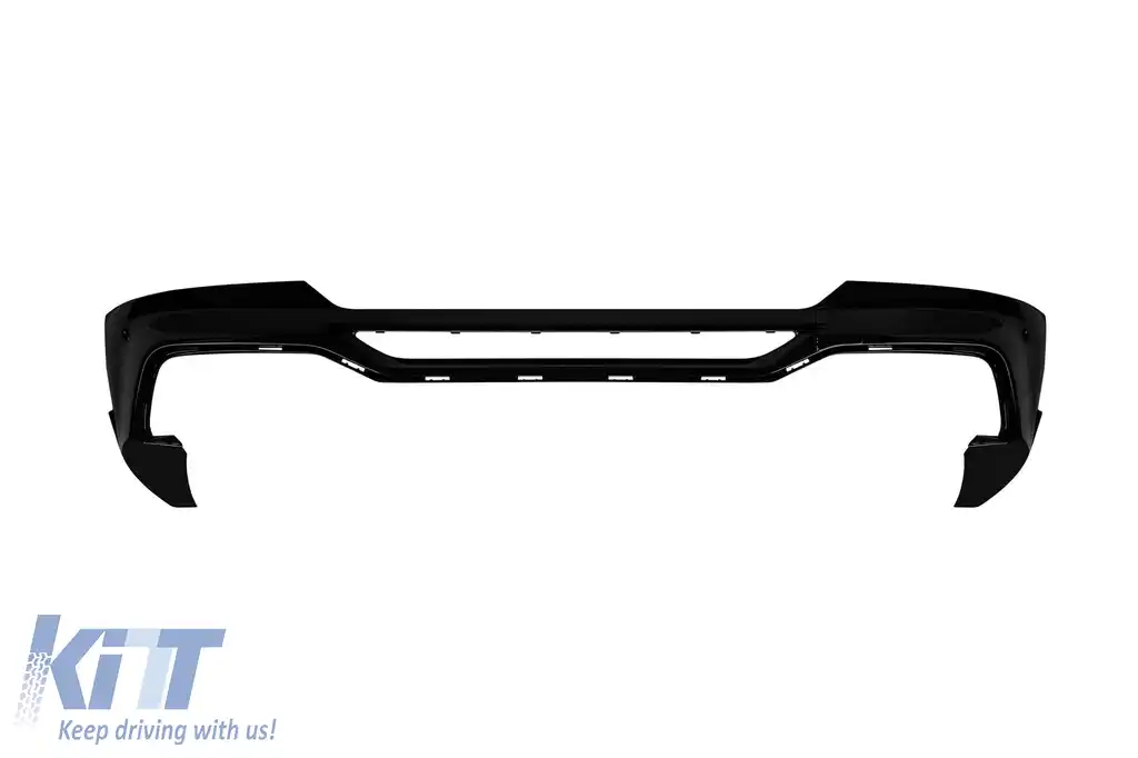 Difuzor tip X4M cu capete negre potrivit pentru bara M din spate a BMW X4 G02 după 2018 -oo--oo--image-6148655