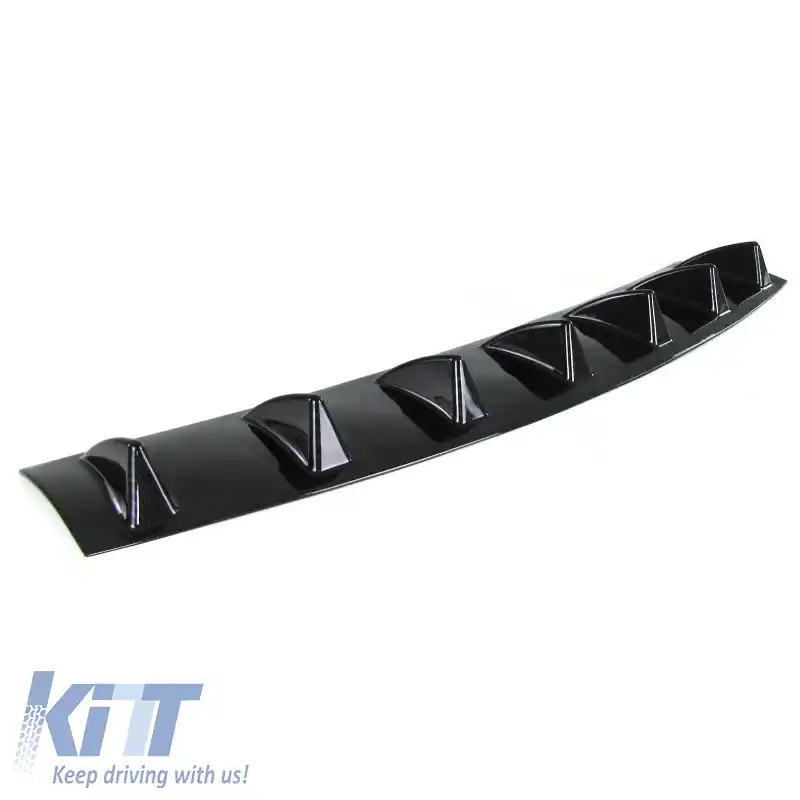 Difuzor Universal pentru Bara Spate cu 7 Fini Aspect Carbon din Plastic ABS 1buc-image-6299277