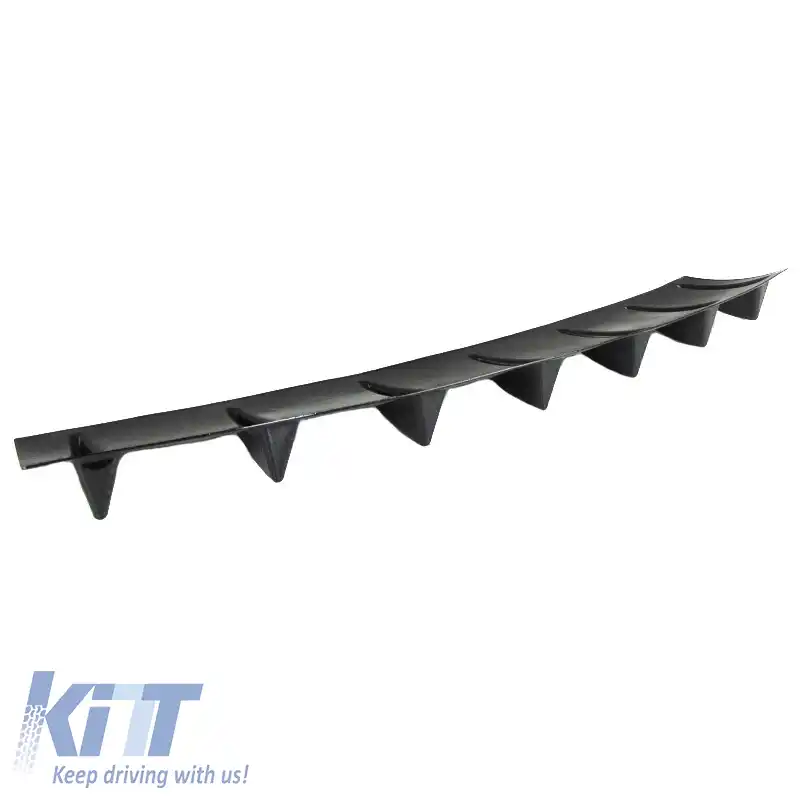 Difuzor Universal pentru Bara Spate cu 7 Fini Aspect Carbon din Plastic ABS 1buc-image-6299281