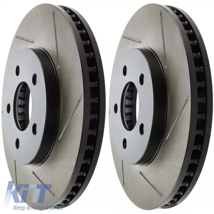Discuri de frână frontale StopTech HC 293mm perforate, potrivite pentru Ford Mustang V6 05-10
