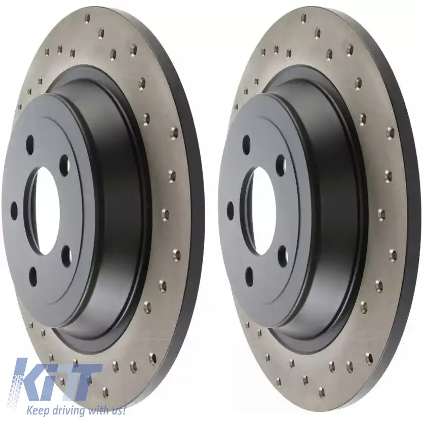 Discuri de frână spate StopTech HC perforate de 320mm, potrivite pentru Ford Mustang 15-21