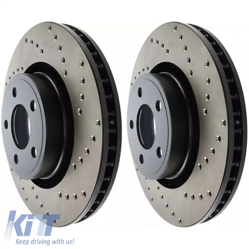 Discuri de frână StopTech HC față 320mm perforate, potrivite pentru Ford Mustang 15-21