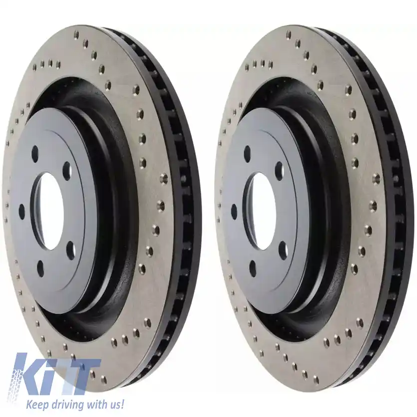 Discuri de frână StopTech HC spate de 330mm perforate, potrivite pentru Ford Mustang 15-22