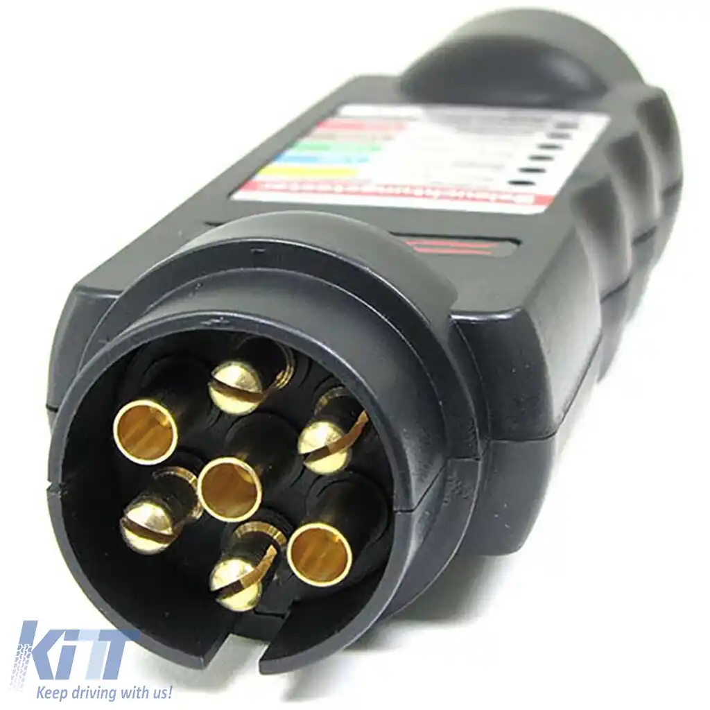 Dispozitiv de testare a iluminatului pentru remorci, tester pentru remorci, dispozitiv de testare pentru remorci cu 7 pini-image-6209485