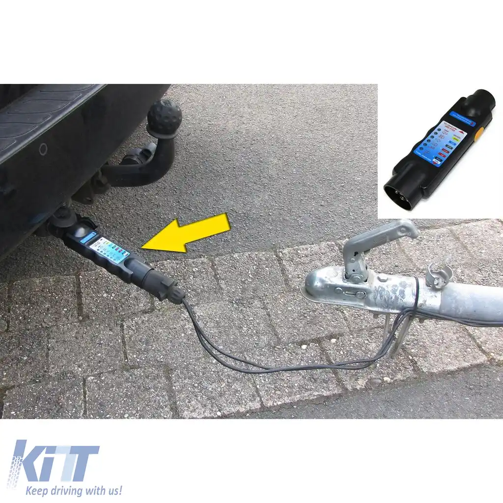 Dispozitiv de testare a iluminatului pentru remorci, tester pentru remorci, dispozitiv de testare pentru remorci cu 7 pini-image-6209487