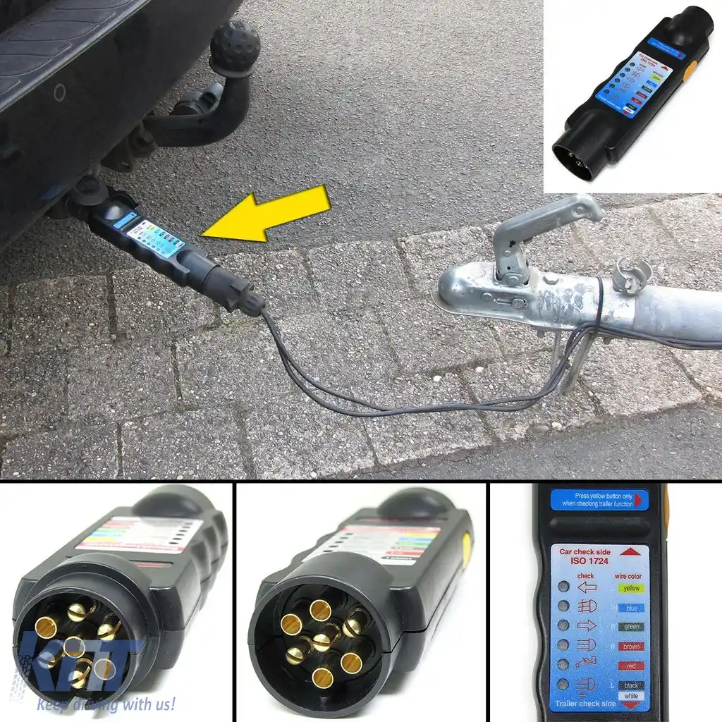Dispozitiv de testare a iluminatului pentru remorci, tester pentru remorci, dispozitiv de testare pentru remorci cu 7 pini-image-6209488